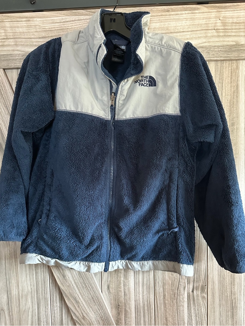 The North Face Fleece Jacket Blue/Grey Size Large 14/16